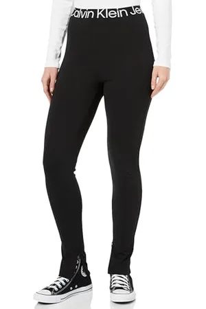 Calvin Klein Jeans Logo Tape Milano Leggings J20J222601 Pantalons en Tricot, , L Femme