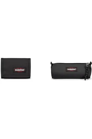 Eastpak Crew Single Porte-Monnaie, 13 cm, (Black) & Benchmark Single Trousse, 21 cm, (Black)
