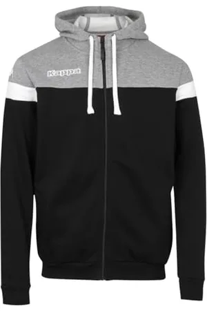 Kappa ACCIOZI Sweat Capuche Homme, Black/Grey, FR : Taille Unique (Taille Fabricant : 6Y)