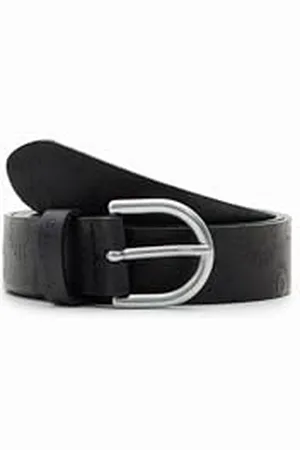 Desigual Belt_Embossed Ceinture, Black, 85 aux Femmes