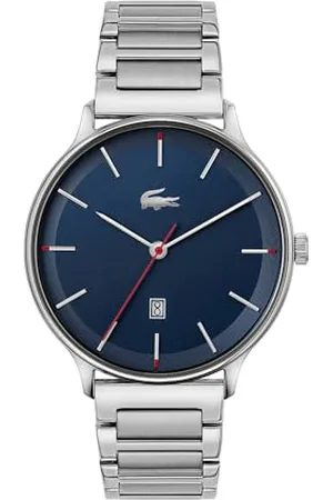 Lacoste Montre Analogique à Quartz pour Homme Collection Club avec Bracelet en Acier Inoxydable Argenté - 2011166