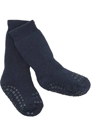 GoBabyGo Chaussettes antidérapantes pour bébé | Support antidérapant pour les enfants actifs | Coton éponge épais | 1-2 ans (20-22 cm) |