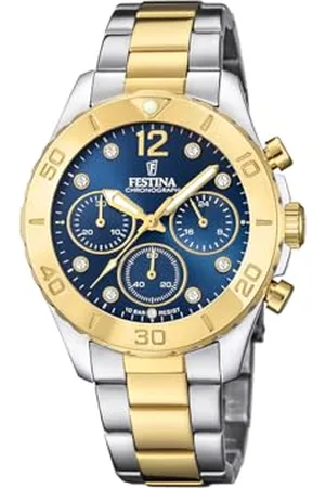 Festina Montre Bleu, Bracelet Acier, Les Femmes