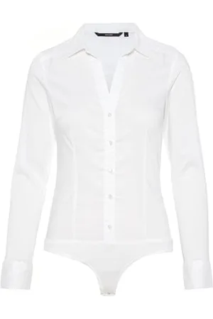 VERO MODA T- Shirt Vmlady L/S New Noos avec String Manches Longues, , XS Femme