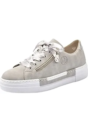 Rieker Frühjahr/Sommer N49C2 Sneakers Basses femme Gris (Cement/Silver 40) 38 EU