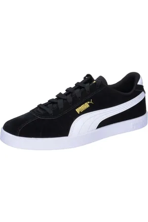 PUMA Mixte Club II Sneaker, Black White Gold, 44 EU