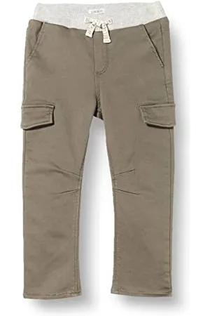 IKKS JUNIOR Pantalon Cargo Ceinture Grise élastiquée XU22031.56, 6 Mois Bébé garçon