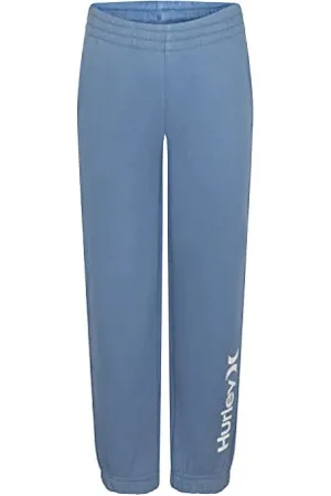 Hurley Hrlb One & Only Fleece Jogger Pantalon, Bleu Moyen, 4 años Garçon
