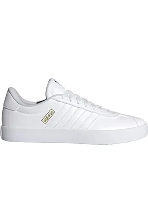 adidas Homme VL Court 3.0 Shoes Chaussures, Cloud White/Cloud White/Gold, 46 2/3 EU