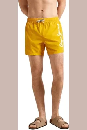 Pepe Jeans Logo Short de bain pour homme, jaune (jaune), L