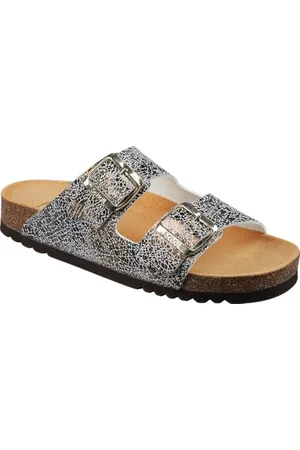Scholl Femme Josephine Sandale, Silver/Multi, 36 EU