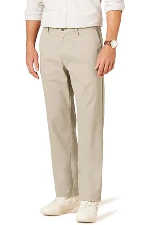 Amazon Pantalon Chino Infroissable Sans Pinces Coupe Classique (Grandes Tailles Disponibles) Homme, , 29W / 30L