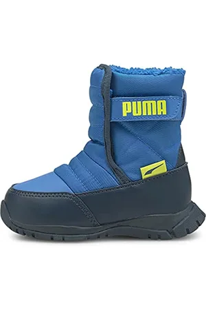 PUMA Mixte bébé Nieve Boot WTR AC Inf Basket, Future Blue-NRGY Yellow, 20 EU