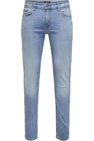 Only & Sons Jean Stretch Slim fit pour Homme avec Design délavé ONSLOOM, Couleurs: , Taille de Pantalon:31W / 34L, Longueur de Jambe:L34
