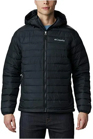 Columbia Powder Lite Hooded Jacket, Doudoune À Capuche Homme, Black, Taille XL