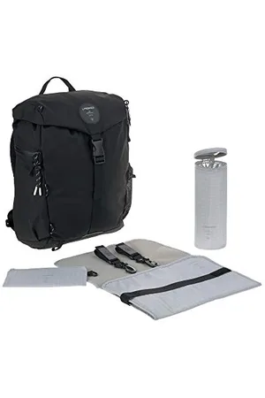 LÄSSIG 1103026000 Green Label Outdoor Backpack Black, Schwarz, 850 g