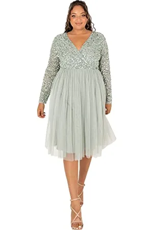 Maya Deluxe Maya Berry Embellished Halter Neck Maxi Dress Robe de Demoiselle d