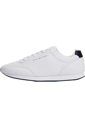 Tommy Hilfiger Baskets Homme Runner Mix Basses, Blanc (White), 45