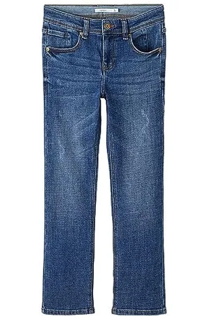 NAME IT Garçon Nkmryan Droit 2520-el Noos Pantalon en Jean, Dark Blue Denim, 170 EU