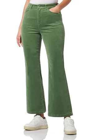 QS by s.Oliver Pantalon en Velours côtelé pour Femme, Coupe ajustée, , 40