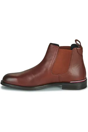 Tommy Hilfiger Bottines Chelsea Homme en Cuir, Marron (Winter Cognac), 40