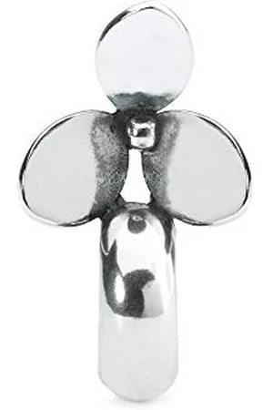 Trollbeads Perle en argent avec deux cœurs espaceurs, taille unique, Argent, Pas de gemme