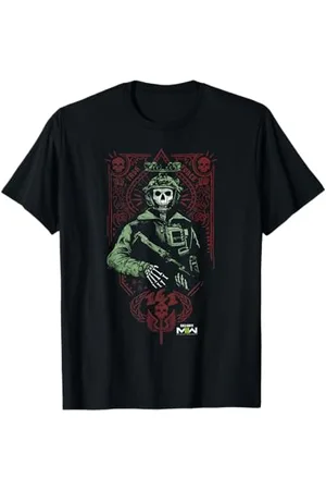Call of Duty : Modern Warfare 2 Ghost Playing Card Portrait T-Shirt