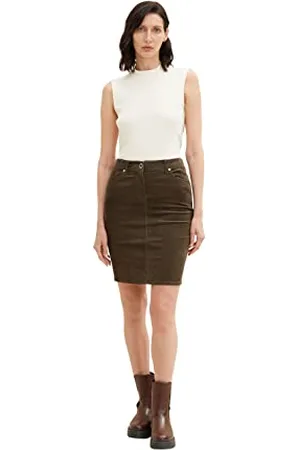 TOM TAILOR 1034213 Jupe en Velours Femme , ,36