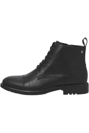 JACK & JONES Homme Jfwbarbican Bottes en polyuréthane Bottines à Lacets, , 45 EU