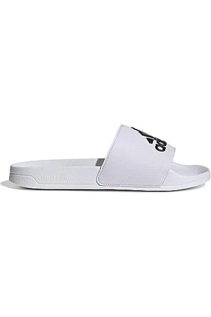 adidas Mixte Adilette Shower Slides TOBOGGANS, Cloud White/Core Black, 40.5 EU