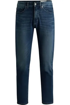 HUGO BOSS Hommes RE.Maine BO Maine Jean Regular en Denim Bleu-Noir Doux et Confortable