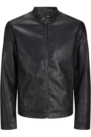 JACK & JONES Veste en Cuir synthétique Veste en Cuir synthétique Black L Black L