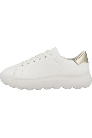 Geox Femme D Spherica Ec4.1 B Basket, Or Blanc, 36 EU