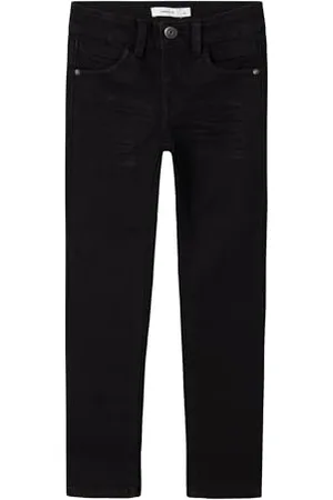 NAME IT NKMSILAS XSLIM Jeans 2002-TX Noos, Jean Coupe Slim Garçon, Black