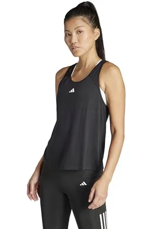 adidas Femme Train Essentials Minimal Branding Racerback Tank Top, Black, XS