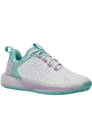 K-Swiss Femme Ultrashot 3 Chaussures de Sport, Blanc/Bleu, 41 EU