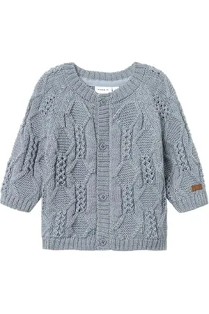 NAME IT Nbmwrilla Wool Ls Knit Card Cardigan, , 56 cm Bébé garçon