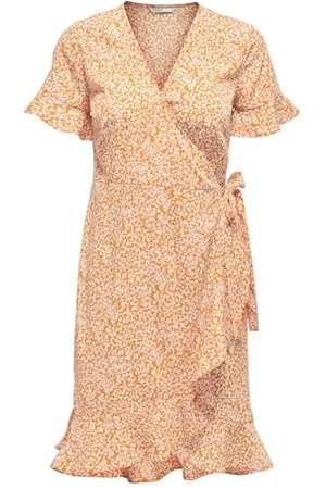 ONLY Onlolivia S/S WVN Noos Robe enveloppante Portefeuille, , 44 Femme