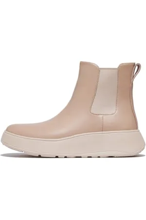 FitFlop Femme Bottines Chelsea Plates en Cuir F-Mode Bottes, , 36 EU