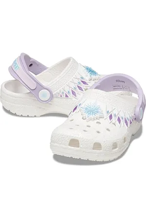 Crocs Unisexe Enfant Classic FL I AM Frozen II Clog T Sabots, White, 19/20 EU