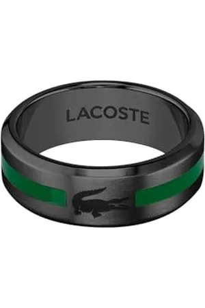 Lacoste Bague pour Homme Collection BASELINE avec Placage en Noir (IP) - 2040084H