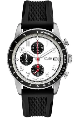 Fossil Sport Tourer Watch for Men, Quartz Movement with Stainless Steel Or Leather StrapBlanc cassé