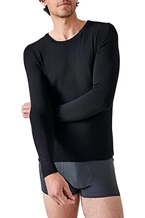 Damart T-Shirt Col Rond Manches Longues Fine Côte Thermolactyl Sensitive, Homme, , Taille L