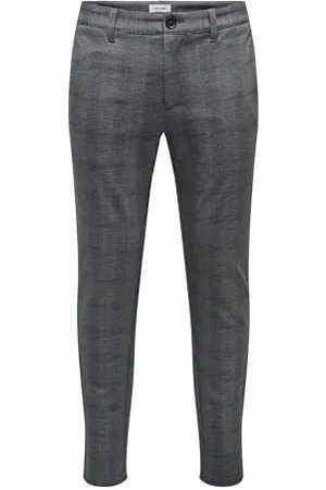 Only & Sons Onsmark Slim Check 020919 Noos Pantalon Tissu, Robe Bleue, 30W x 34L Homme