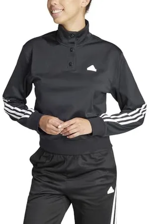 adidas Femme Iconic Wrapping 3-Stripes Snap Track Jacket, , M