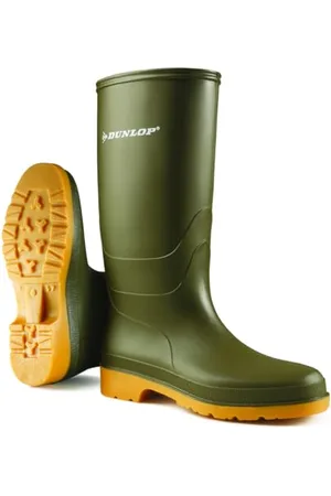 Dunlop Protective Footwear Dull, Bottes & bottines de Pluie mixte adulte, (Green Green), 34 EU (2 )