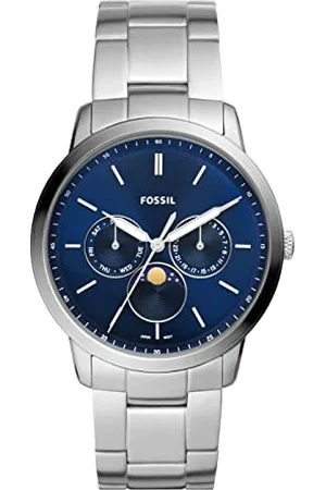 Fossil Montre Neutra de Multifonction à Phase Lunaire en Acier Inoxydable, pour Homme, FS5907