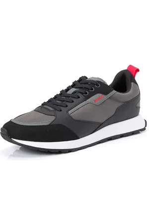 HUGO BOSS Hommes Icelin Runn Baskets logotées en mélange de matières