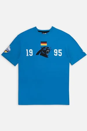 New Era NFL Games Square Arch T-Shirt surdimensionné Carolina Panthers SWB Bleu Vif