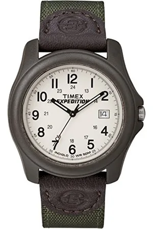 Timex Expedition Camper Montre Homme Bracelet Tissu/Nylon Vert T49101
